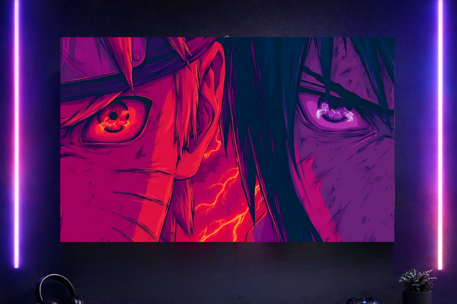 Naruto X Sasuke Poster Frame