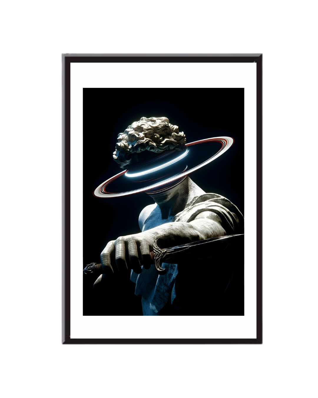 Vaporwave Warrior – Celestial Sculpture Edition